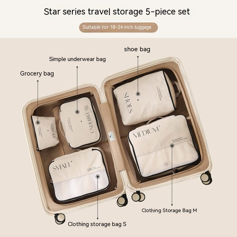 Travel storage bag set packaging