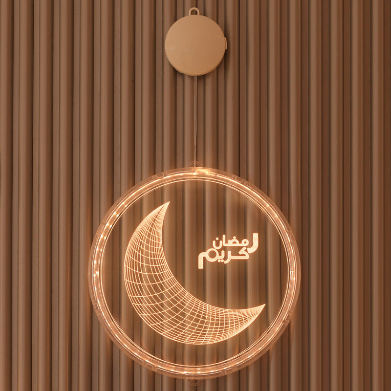 LED hanging lamp with lock - moon