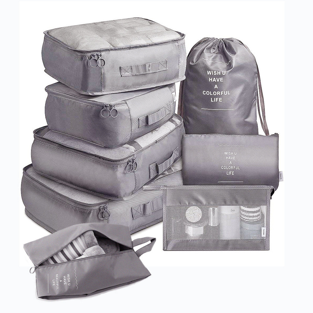 Set of 8 travel luggage storage bags