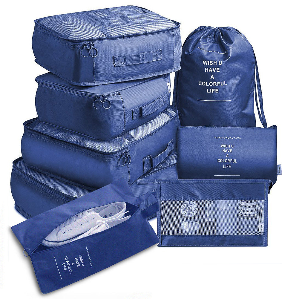 Set of 8 travel luggage storage bags