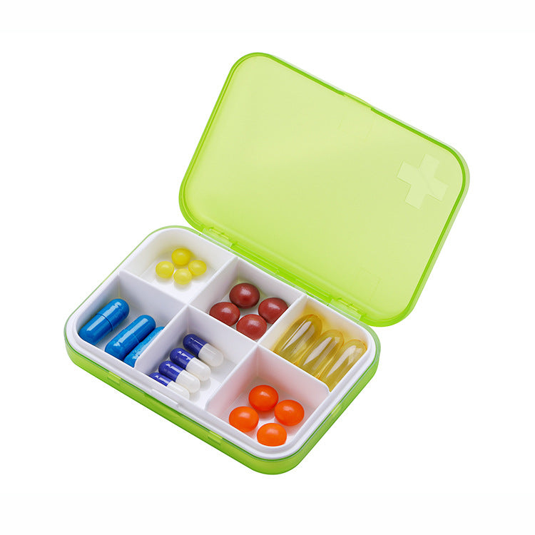 Pill box divided into small pill box 