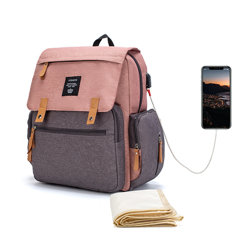 Multifunctional changing backpack