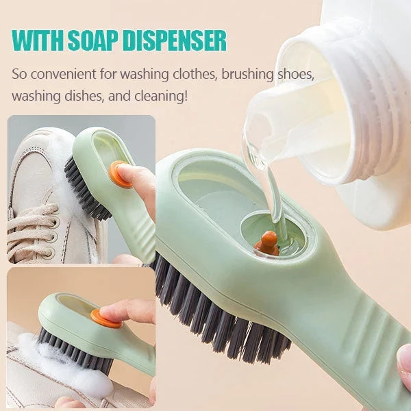 Multifunctional brush for shoes and clothes