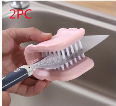 Cutlery cleaning brush