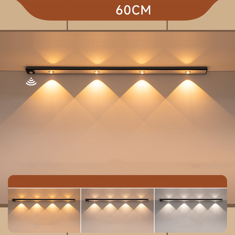 LED wireless and self-adhesive light track 