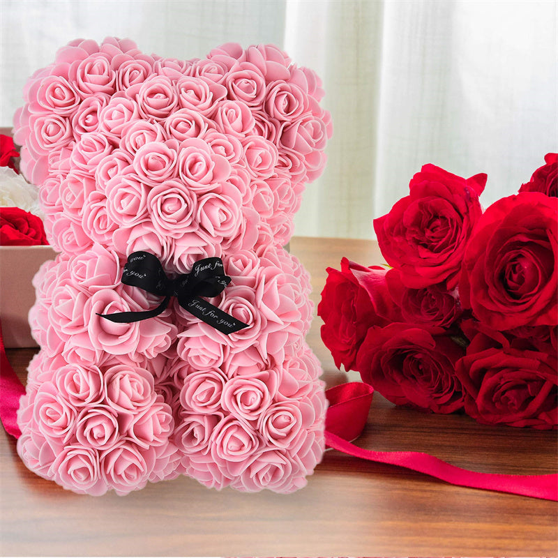 Rose-Teddybär mit ewigen Rose