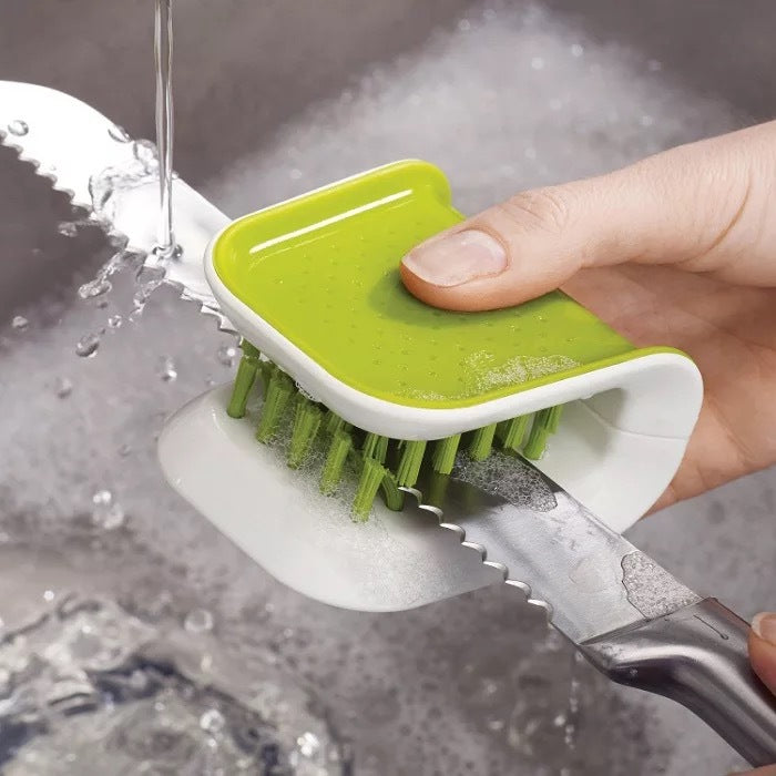 Cutlery cleaning brush