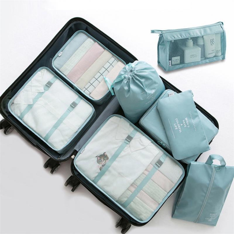 Set of 8 travel luggage storage bags