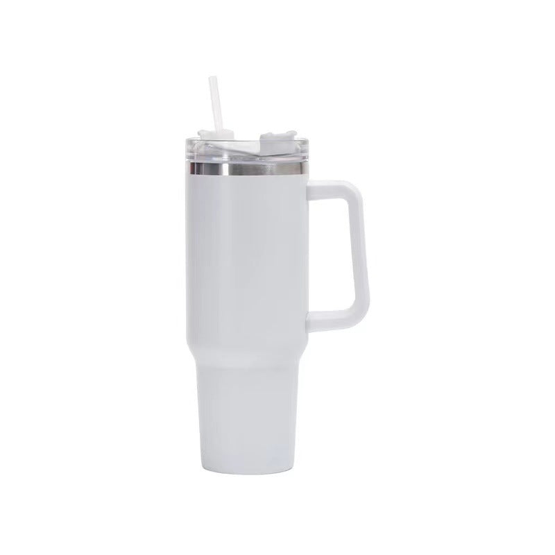 Thermo mug (1.2 liter) with straw and handle