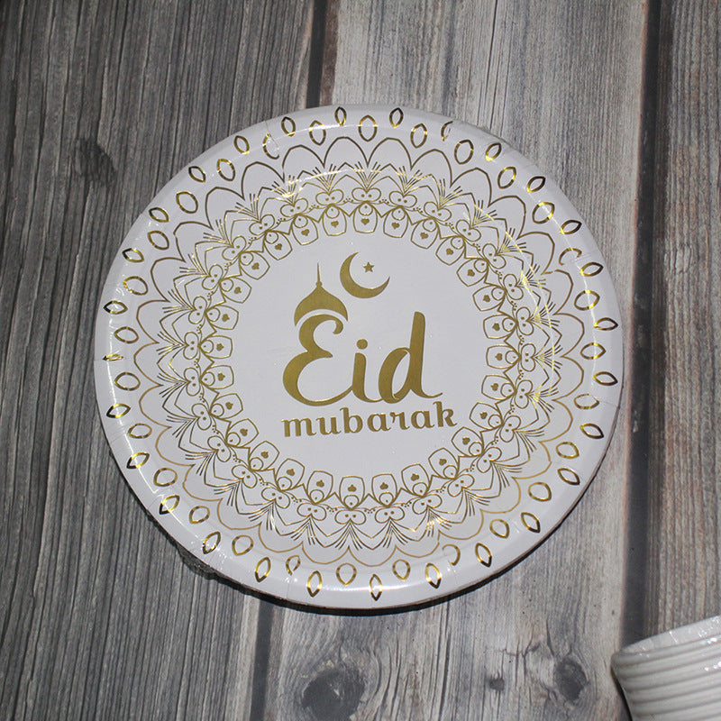 Eid tableware set - 10 pieces each.