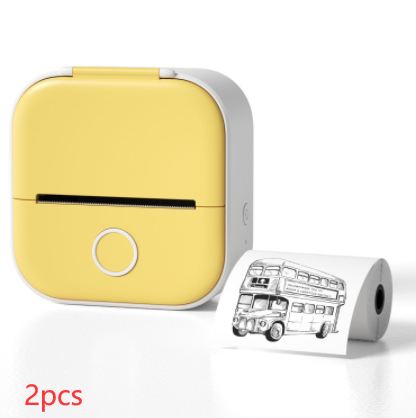 Portable mini label printer with Bluetooth