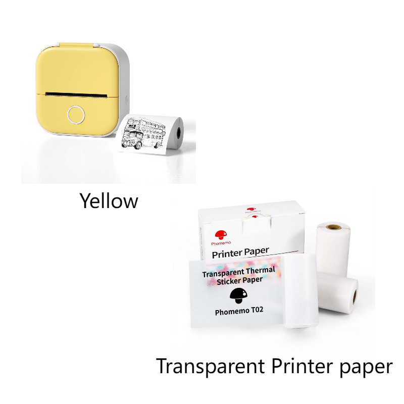 Portable mini label printer with Bluetooth