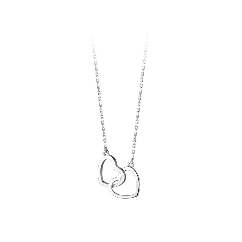 Double heart necklace