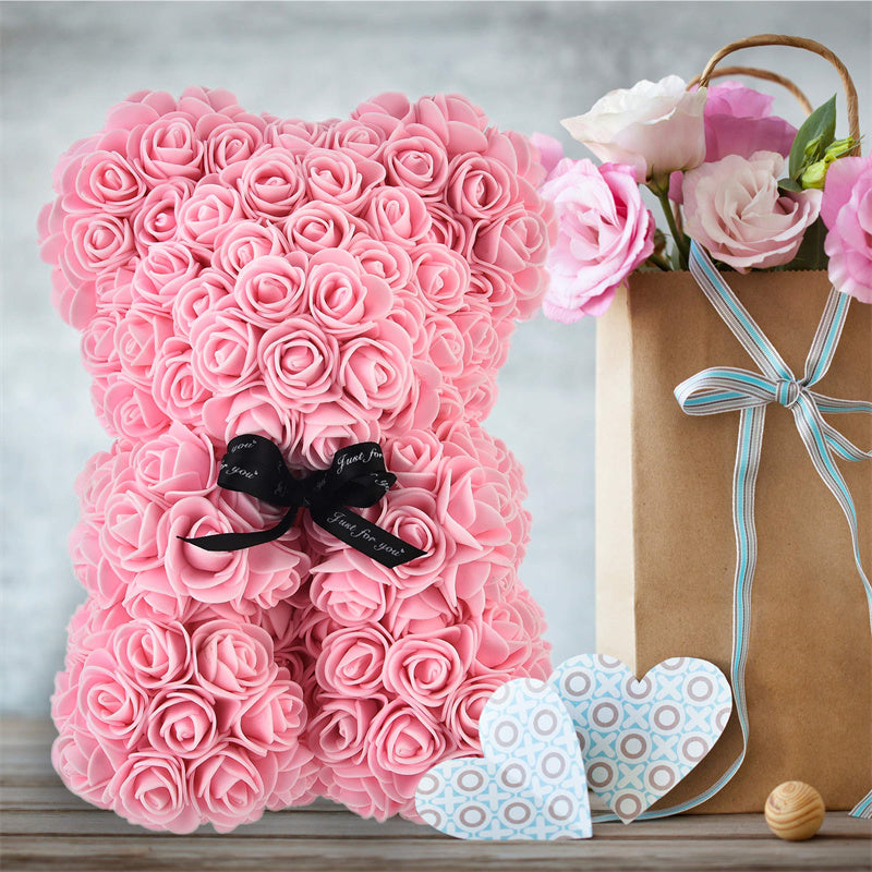 Rose-Teddybär mit ewigen Rose