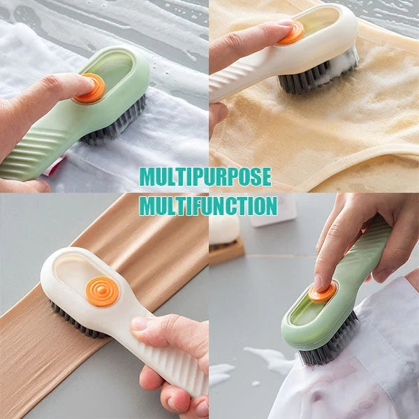 Multifunctional brush for shoes and clothes