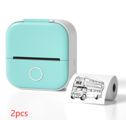 Portable mini label printer with Bluetooth