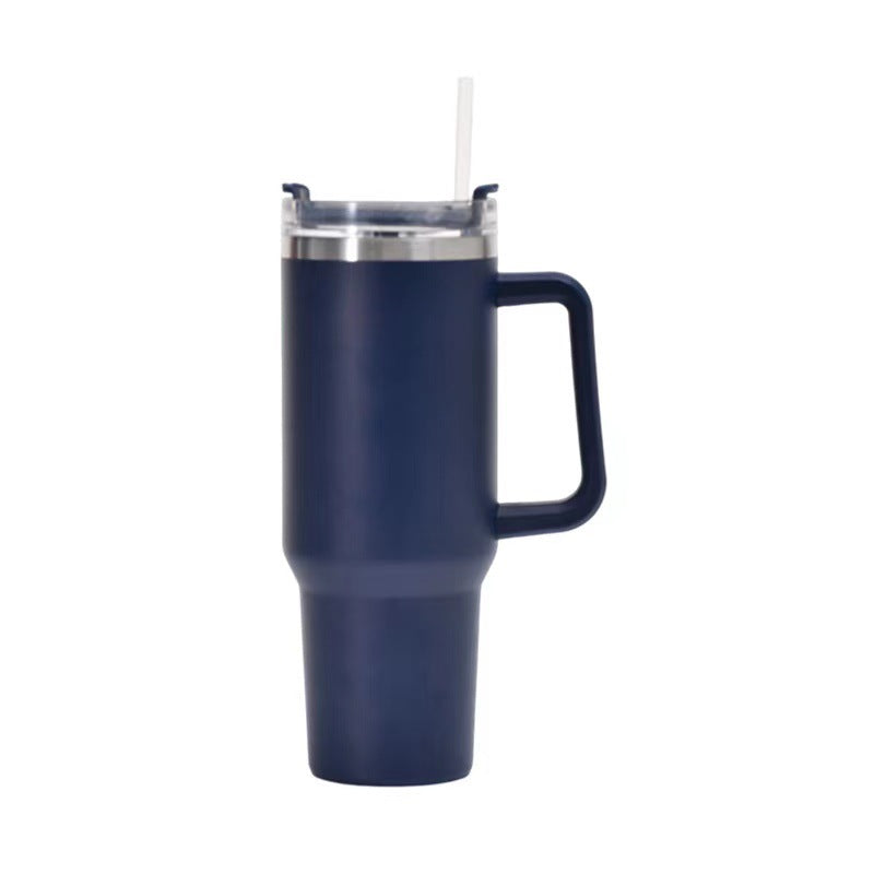 Thermo mug (1.2 liter) with straw and handle