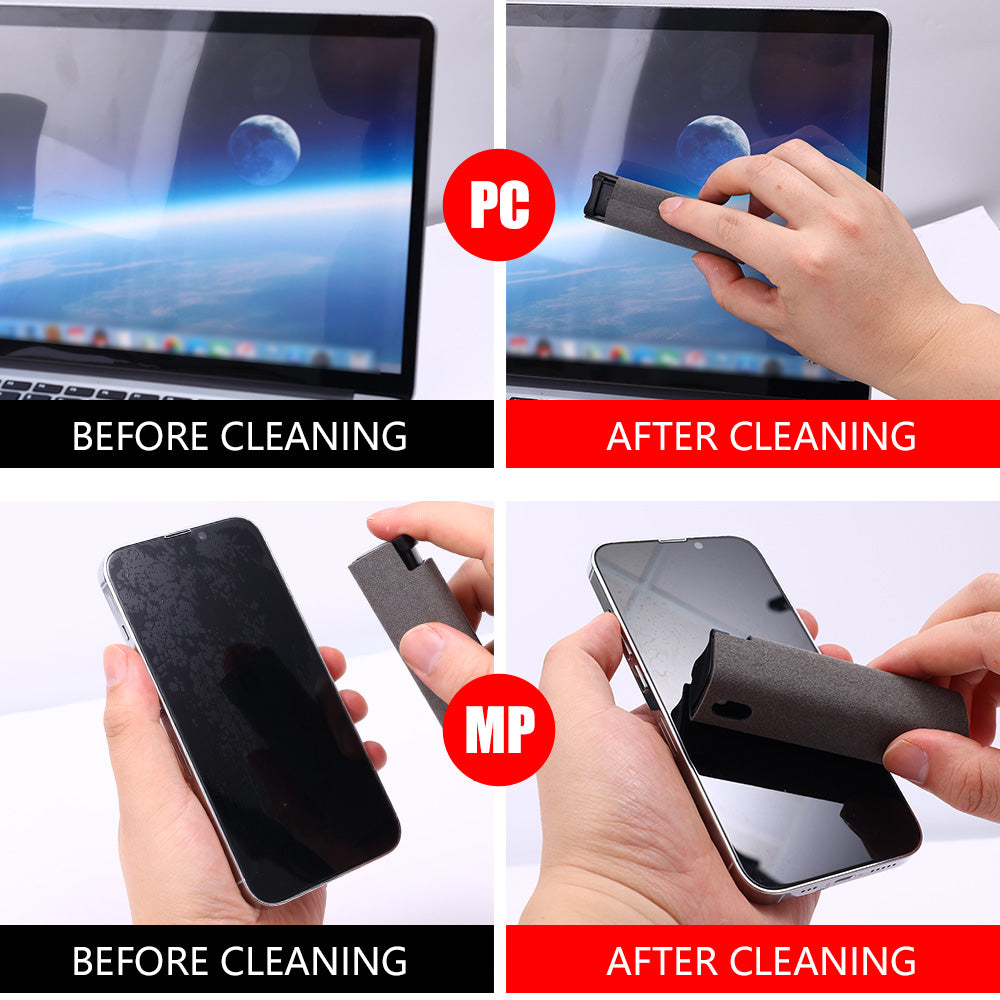 2 in 1 display cleaner for cell phones, tablets and laptops