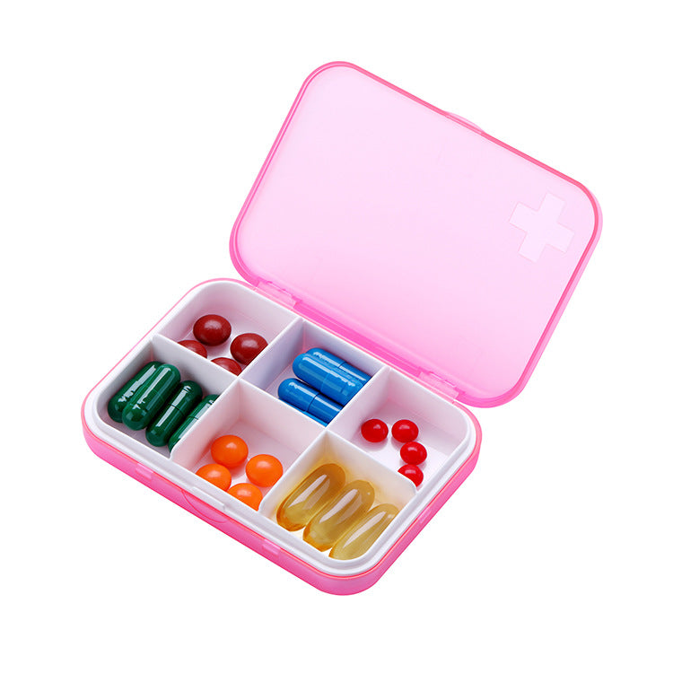 Pill box divided into small pill box 