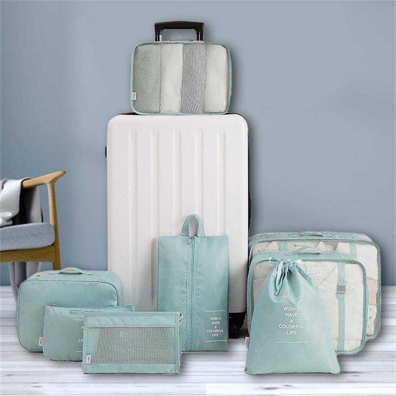 Set of 8 travel luggage storage bags