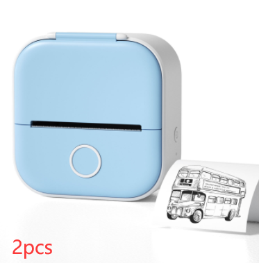 Portable mini label printer with Bluetooth