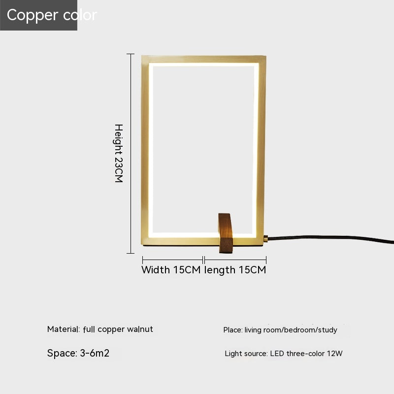 Modern copper lamp