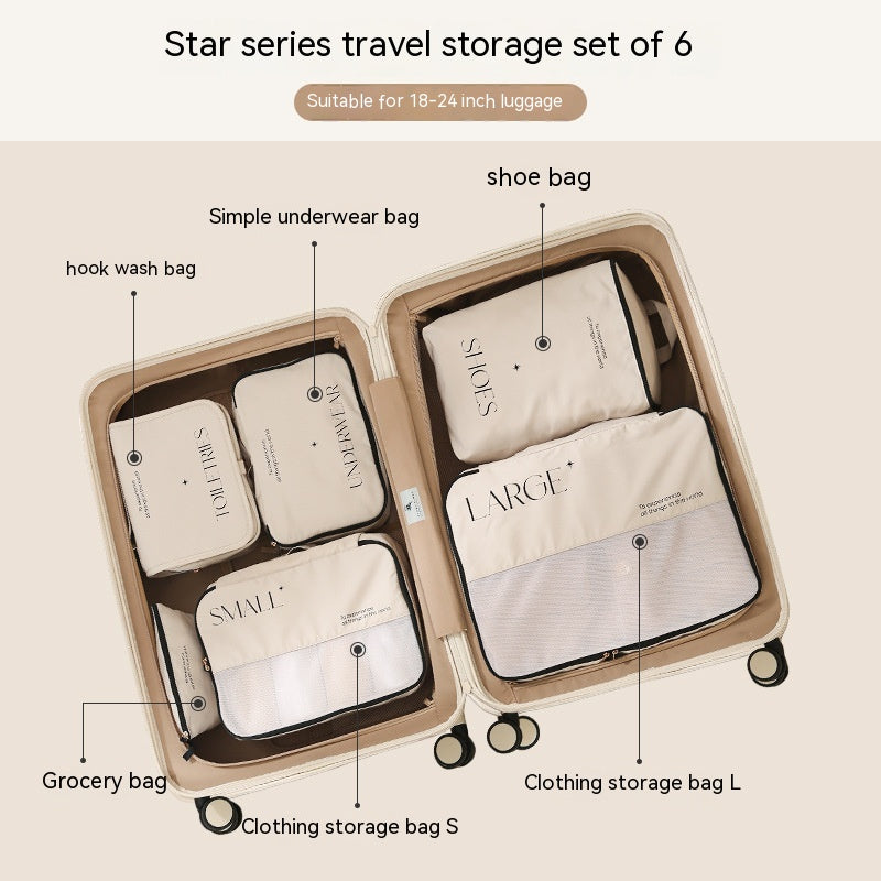 Travel storage bag set packaging