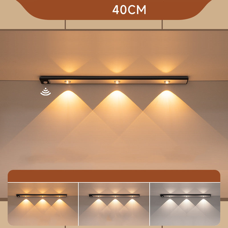 LED wireless and self-adhesive light track 