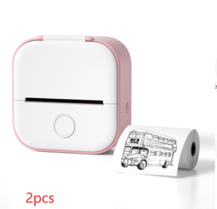 Portable mini label printer with Bluetooth