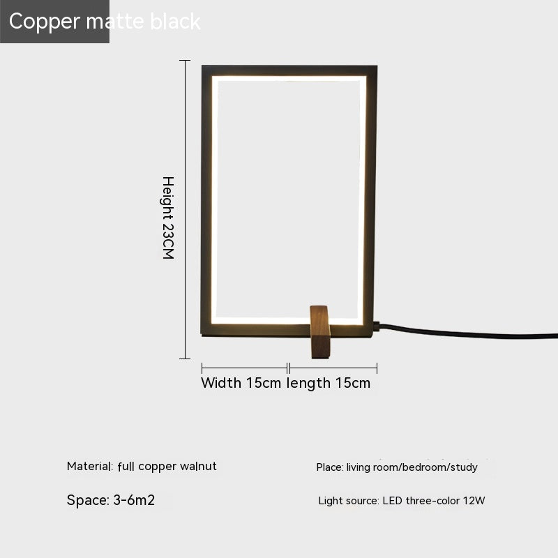 Modern copper lamp