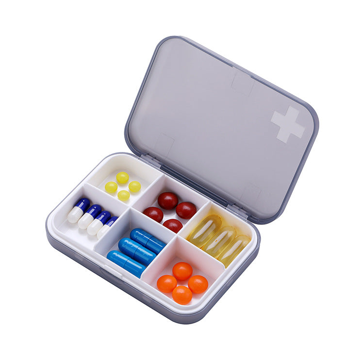 Pill box divided into small pill box 