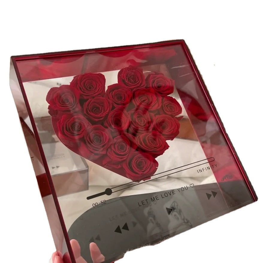 Transparente Acryl Blume Box - Ewige Blume