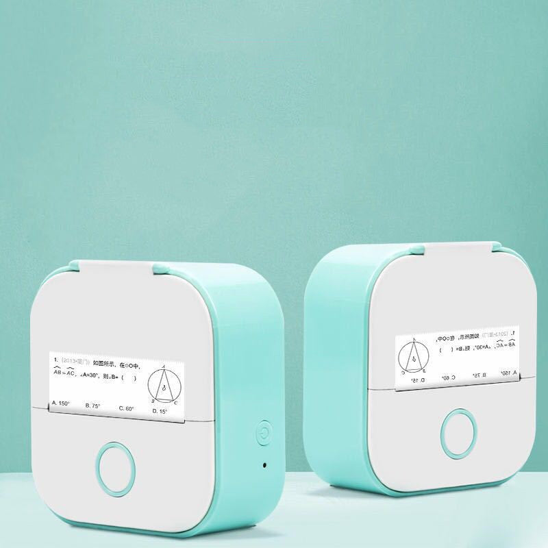 Portable mini label printer with Bluetooth