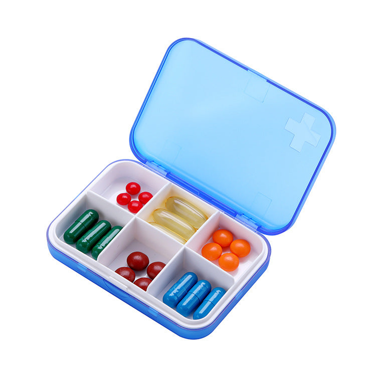 Pill box divided into small pill box 